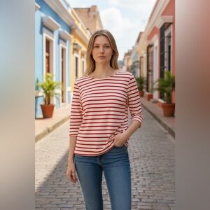 Jules & Leopold 3/4‎ sleeve blouse.